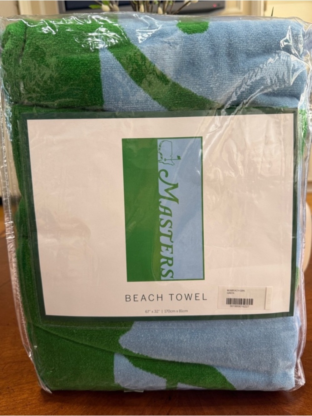 Masters Tournament 2026 Beach Towel Green/Blue
